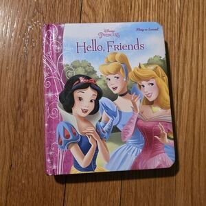 Disney Princess "Hello, Friends" Board Book - Pink/Blue